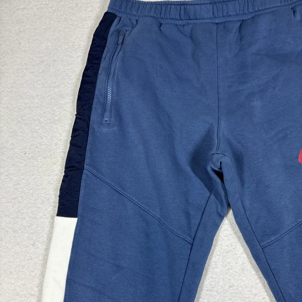 Nike Sportswear Hybrid Fleece Joggers Men's Large Blue Red DO7232-410 Streetwear